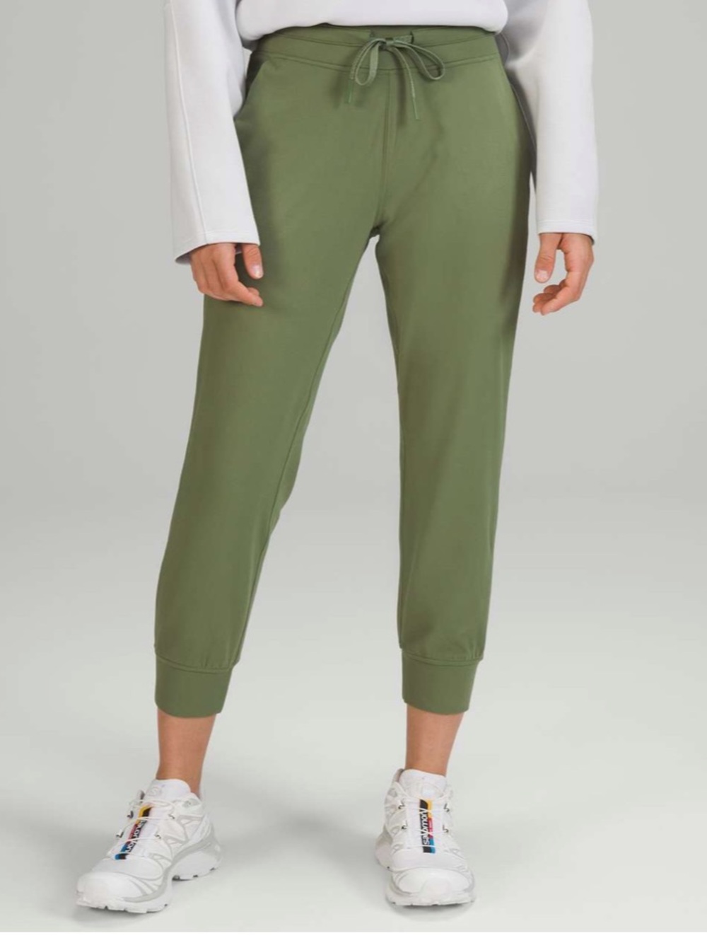 Lululemon Ready to Rulu High-Rise Jogger Crop Woman’s Girl Green Twill 2 NWT